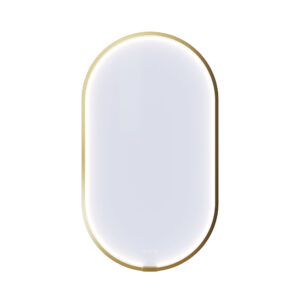 Moon Oval Spegel Mässing